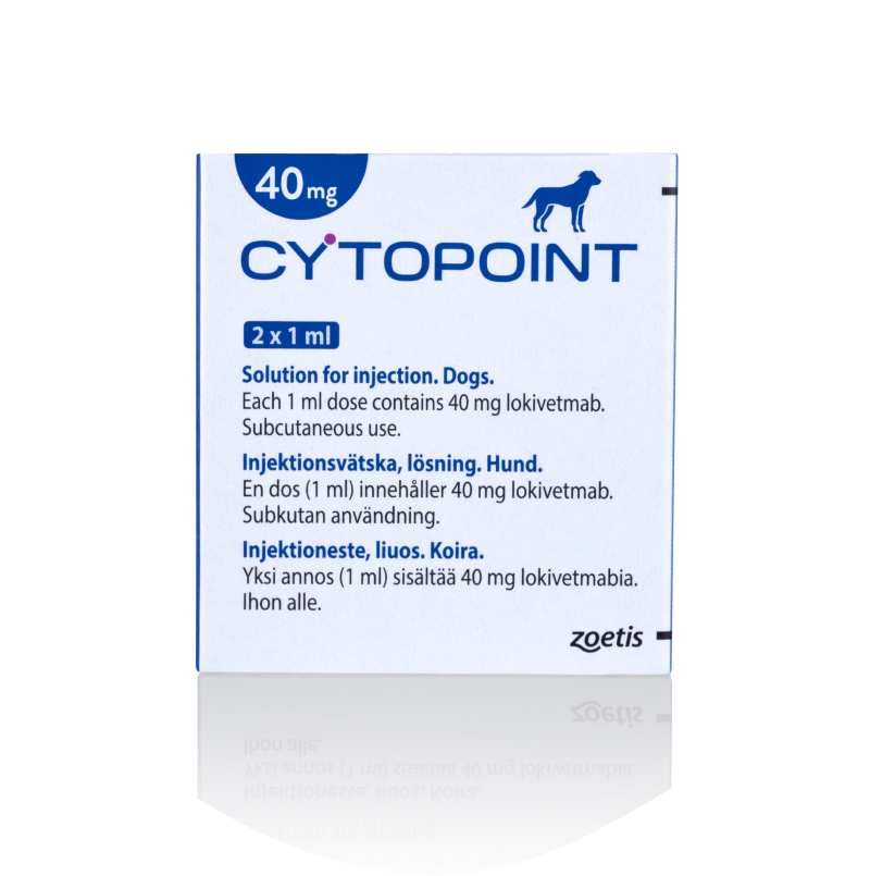 Cytopoint 40mg box for dog injection.