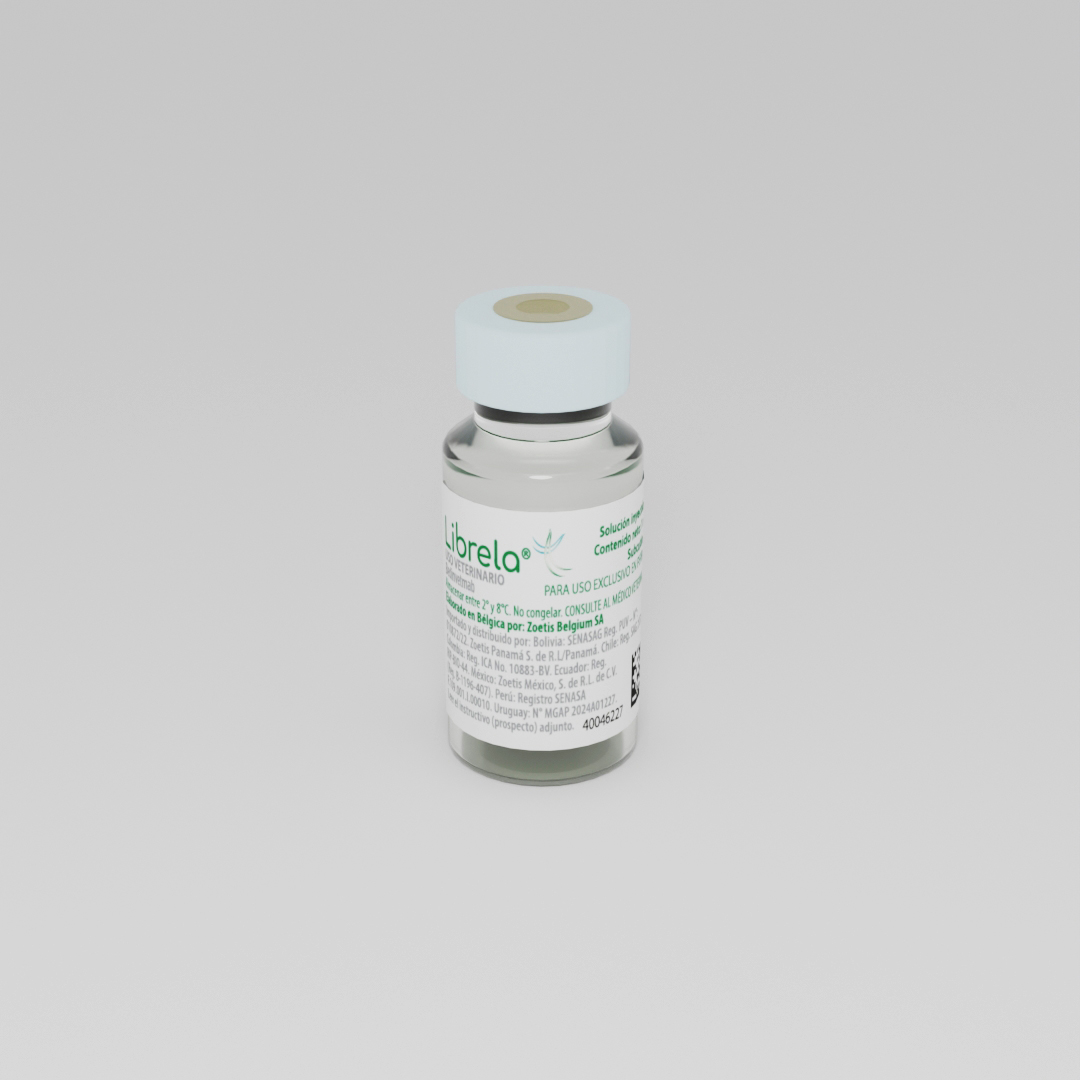 Caja de Librela 15 mg para el alivio del dolor de la osteoartritis canina.